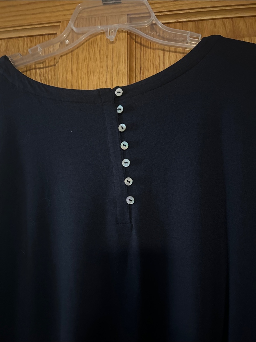 J. Jill Navy Button-Back Long Sleeve Top | Size 4X - Picture 5 of 5